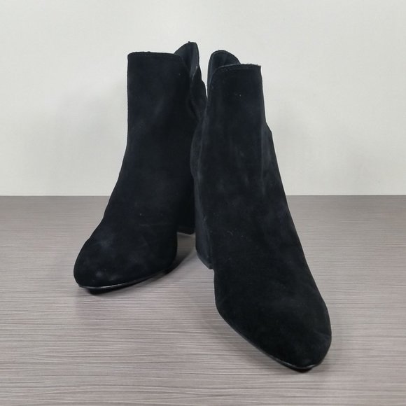 Steve Madden Rookie Ankle Cut Out Boot, Black Suede, Womens Size 7.5 M - Picture 4 of 10